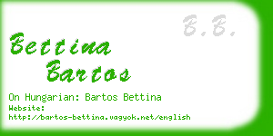 bettina bartos business card